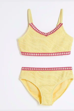 River Island Girls Blanket Stitch Bikini134140 cm