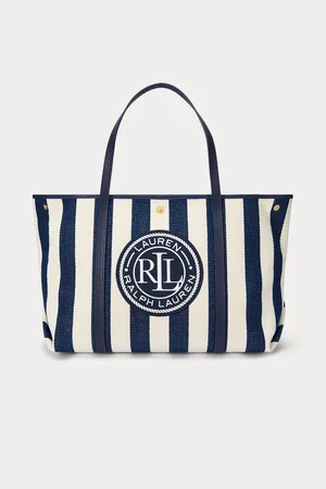 Ralph Lauren Emerie Twill Herringbone Slouchy 100% Cotton Tote BagJeden