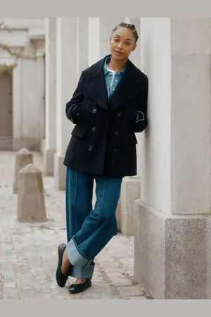 Albaray Blue Pea Coat44