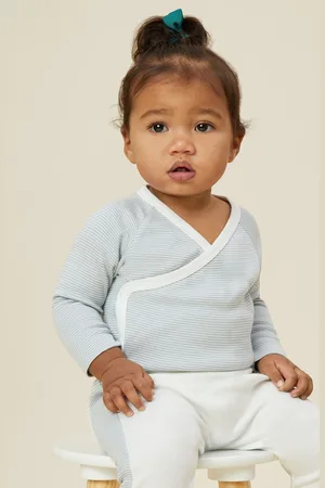 Mori Organic Cotton & Bamboo Long Sleeve Kimono Bodysuit12