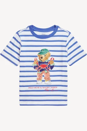 Ralph Lauren Boys Polo Bear Striped Cotton Jersey 100% Cotton T-Shirt12 lat (152 cm)