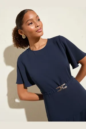 Friends Like These Sleeveless Drop Pleated Waist Midi Dress40