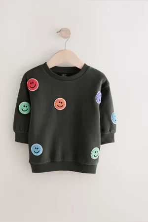 Next Embroidered Crew Neck 100% Cotton Sweatshirt (3mths-7yrs)2
