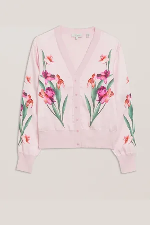 Ted Baker Meralll Woven Front Printed Cardigan40