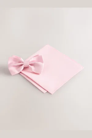 Next Silk Bow Tie With Pocket SquareJeden