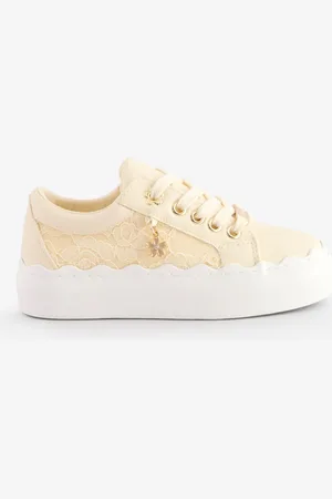 River Island Girls Scallop Lace Plim TrainersEU 34.5 (UK 2)