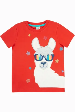 Frugi Red Carsen Applique T-shirt