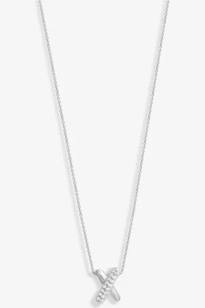 Simply Silver Sterling 925 Kiss Pendant NecklaceJeden