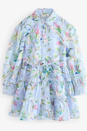 Ted Baker Blue Printed Woven Shirt Dress116122 cm