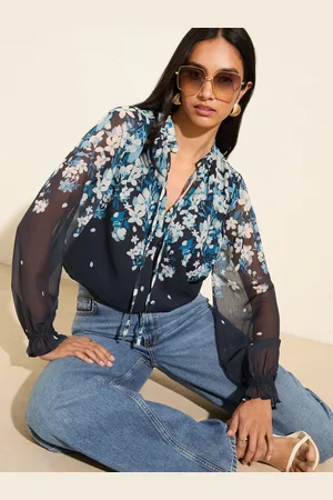 Friends Like These Long Sleeve Boho Tie Shirt38