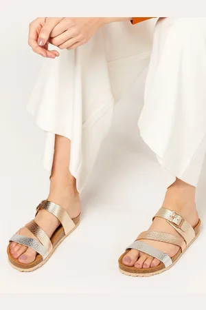 JONES BOOTMAKER Grey Metallic Tabatha Leather Mule SandalsEU 36 (UK 3)