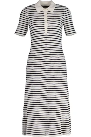 GANT Knitted Stripe Short Sleeve DressL