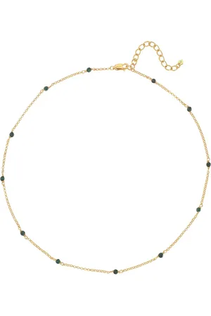 Hot Diamonds X JJ Gold Tone Revive Malachite NecklaceJeden