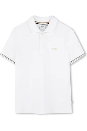 HUGO BOSS Logo Short Sleeve Pique Polo Shirt4 lat (104 cm)