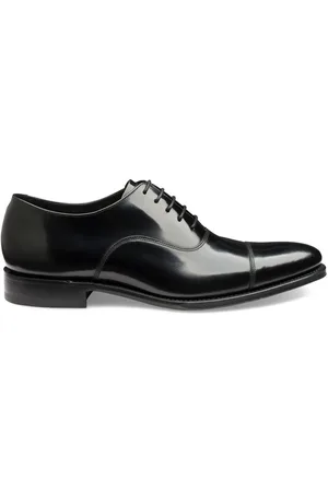 Loake Smith Black Polished Oxford Toe Cap ShoesEU 40 (UK 6)