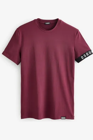 Dsquared2 Underwear Short Sleeve Stretch Cotton Jersey Band Logo T-ShirtXL