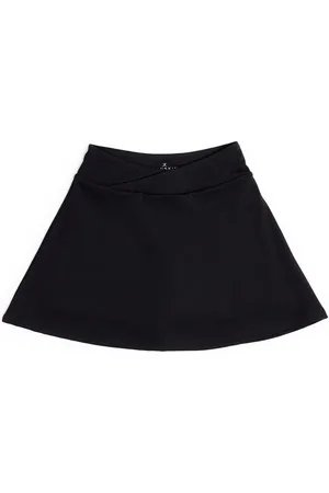 Danskin Czarna spódnica tenisowa ze skrzyżowanym przodem ze spodenkami8