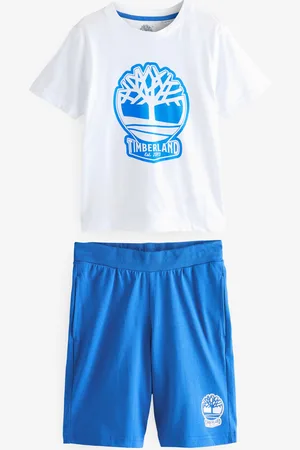Timberland Logo White Shorts And T-Shirt Pyjamas Set140146 cm