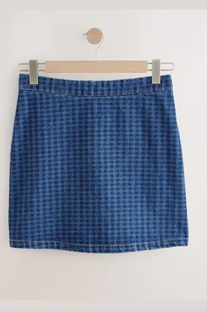 Next Denim 100% Cotton Mini Skirt44 Długi