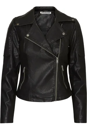 Noisy May 100% Cotton Leather Look Biker Jacket42