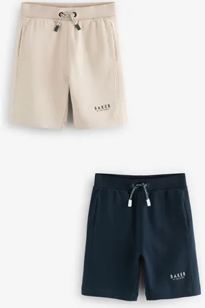 Ted Baker Ecru/Navy 100% Cotton Shorts 2 Pack146152 cm