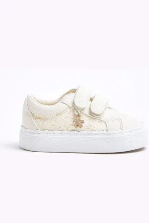 River Island Girls Scallop Lace Trainersuk5eu215