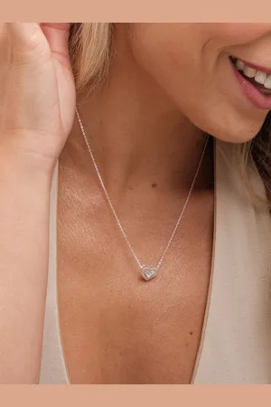 Simply Silver 925 Cubic Zirconia Heart Halo PendantJeden