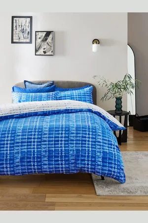 Next 100% Cotton Washed Tie Dye Shibori Reversible Duvet Cover and Pillowcase SetPodwójne