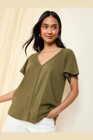 Friends Like These Short Sleeve Plait Trim TunicM