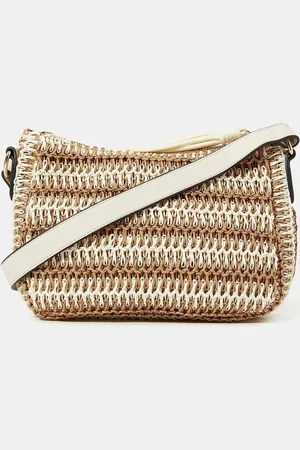 Accessorize Two-Tone Woven Cross-Body BagJeden
