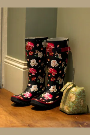 Lunar Blue Floral Patterned Rubber WelliesEU 36 (UK 3)
