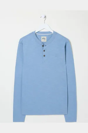 Fat Face FatFace Long Sleeve Henley T Shirt2XL dla wysokich