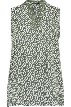 Evans Red Half Placket Sleeveless Tunic48