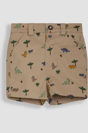 JoJo Maman Bébé Dino Print Twill Chino 100% Cotton Shorts8086 cm