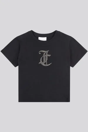 Juicy Couture Girls Tonal Diamante Fitted 100% Cotton T-Shirt12