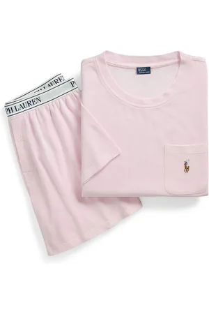 Ralph Lauren Pink Knit Oxford 100% Cotton Shorty SetL