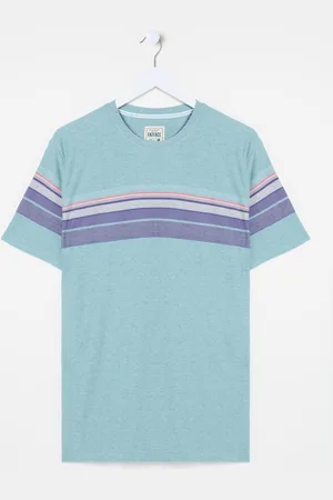 Fat Face Jacquard Chest Stripe T ShirtM dla wysokich