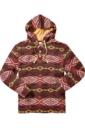 Joe Browns Warm Aztec Button Detail HoodieS