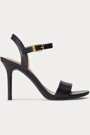 Ralph Lauren Buty na obcasie Gwen ze skóry nappa z paskamiEU 40 (UK 7)