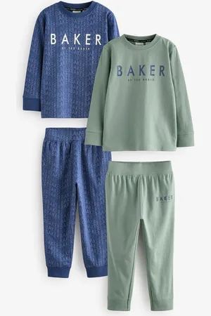 Ted Baker Blue/Green Long Sleeve 100% Cotton Pyjamas 2 Pack6 lat (116 cm)