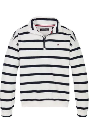 Tommy Hilfiger Stripe Half Zip Sweatshirt140146 cm