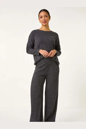 Roman Relaxed Ribbed Side Split Top42