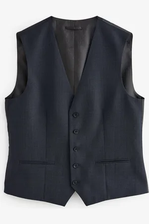 Next Textured Wool Suit: Waistcoat46 Regular (UK 36 R)