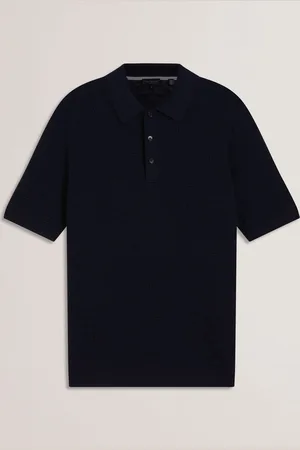 Ted Baker Waterby Short Sleeve Textured Silk Polo ShirtL