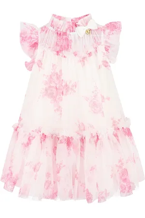 Angels Face Marigold Roses White Dress98104 cm
