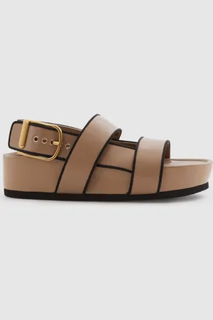 Reiss Samantha Strappy Chunky Leather SandalsEU 36 (UK 3)