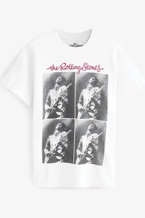 Next Offical License 100% Cotton Graphic Rolling Stones Band Short Sleeve T-ShirtM