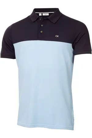Calvin Klein Blue Colour Block Polo Shirt2X-L