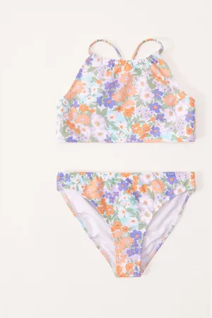 Abercrombie & Fitch Orange High Neck Bikinis9