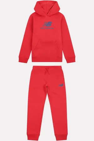 New Balance Boys Brush Back Stacked Logo Hoodie Set15